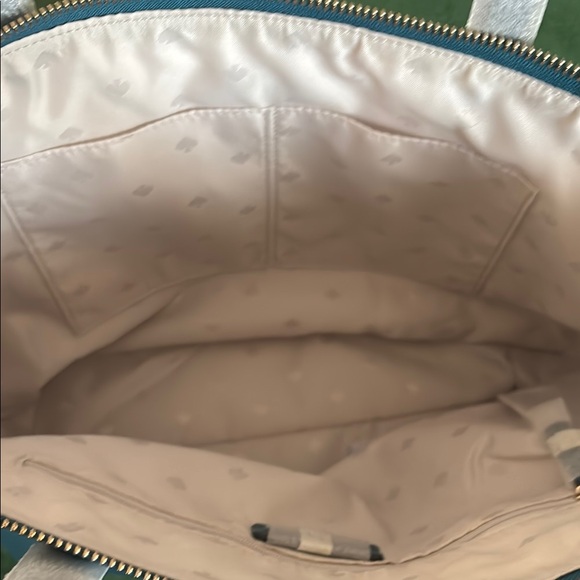 NWT Kate Spade Dark Turquoise Tote with Durable Handles and Sleek Design - Picture 3 of 8